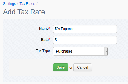 New Tax Rate Purchases