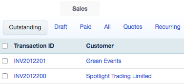 Track outstanding payments